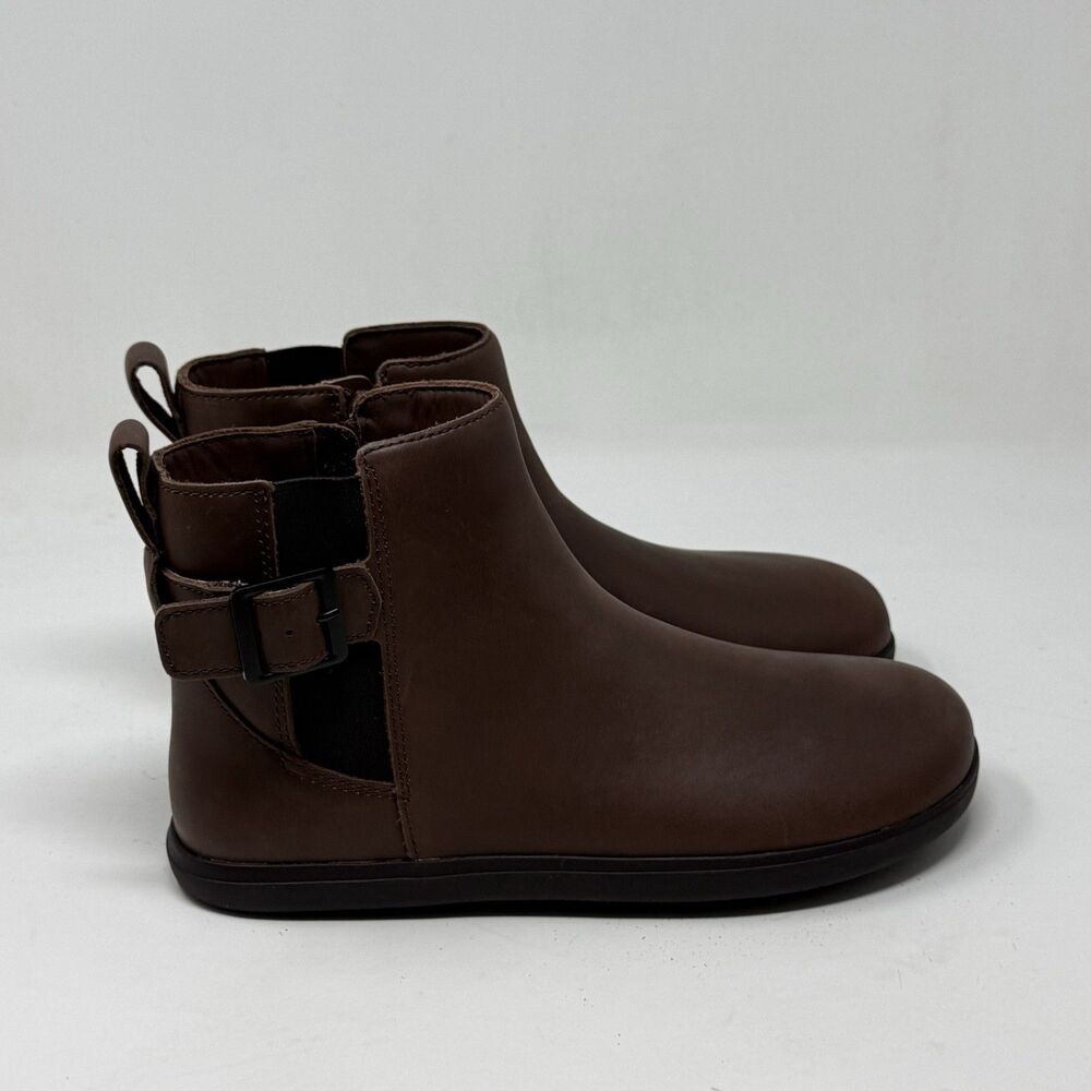 Xero Shoes  Tari II Barefoot Chukka Boots Womens 7 Brown Leather Minimalist Zip